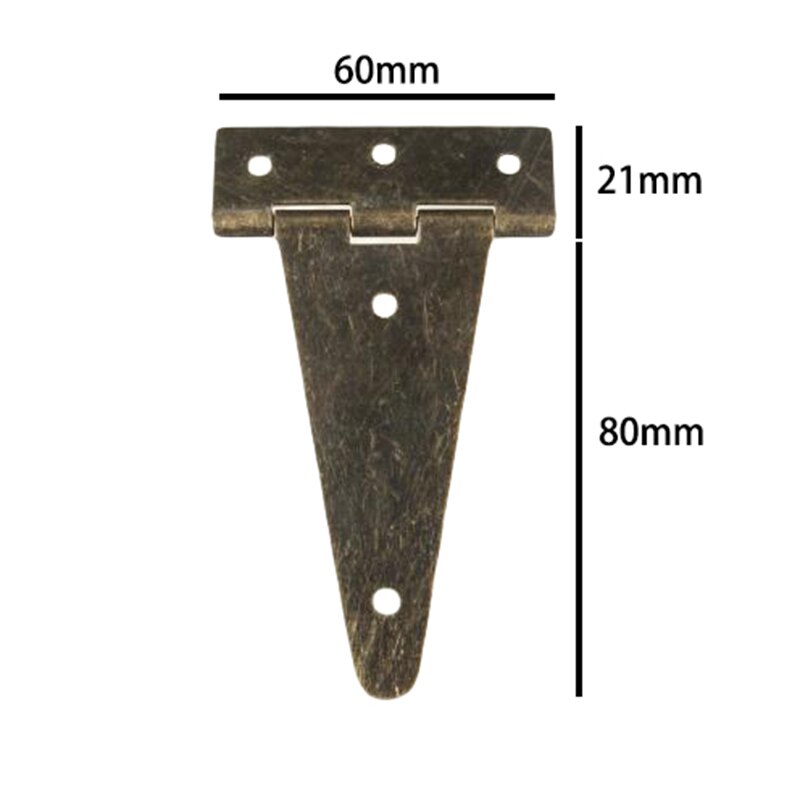 2 stk antik bronze fladt hængsel til staldporte vintage smykker trææske hængsler køkkenskab dør låge husholdningsartikler