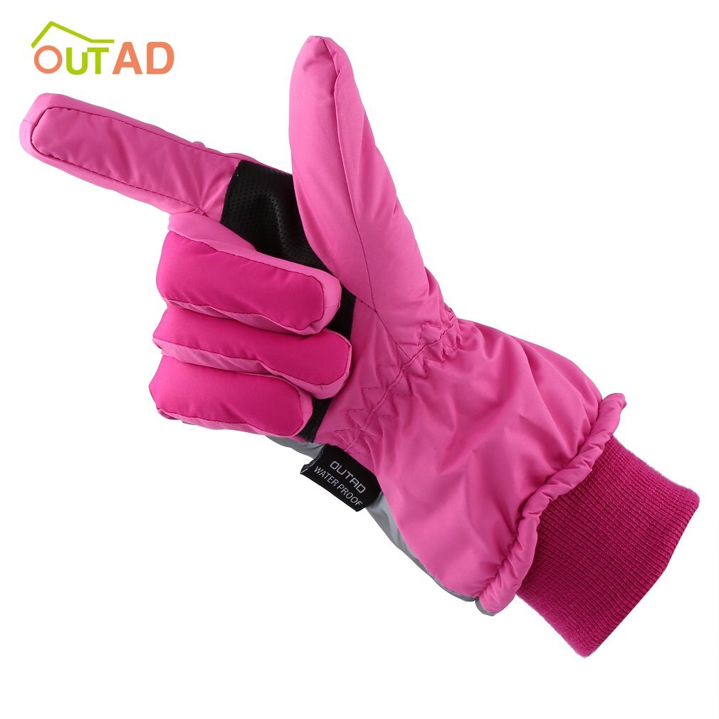 OUTAD-guantes de esquí para nieve para mujer, resistentes al viento y al agua, transpirables, suaves, cálidos, para escalada de montaña