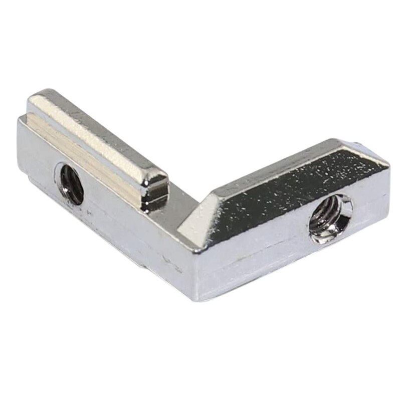 20 piezas Interior en forma de L con ranura en T para Conector de esquina Interior, soporte de unión para Perfil de extrusión de aluminio, ranura de serie , 6mm