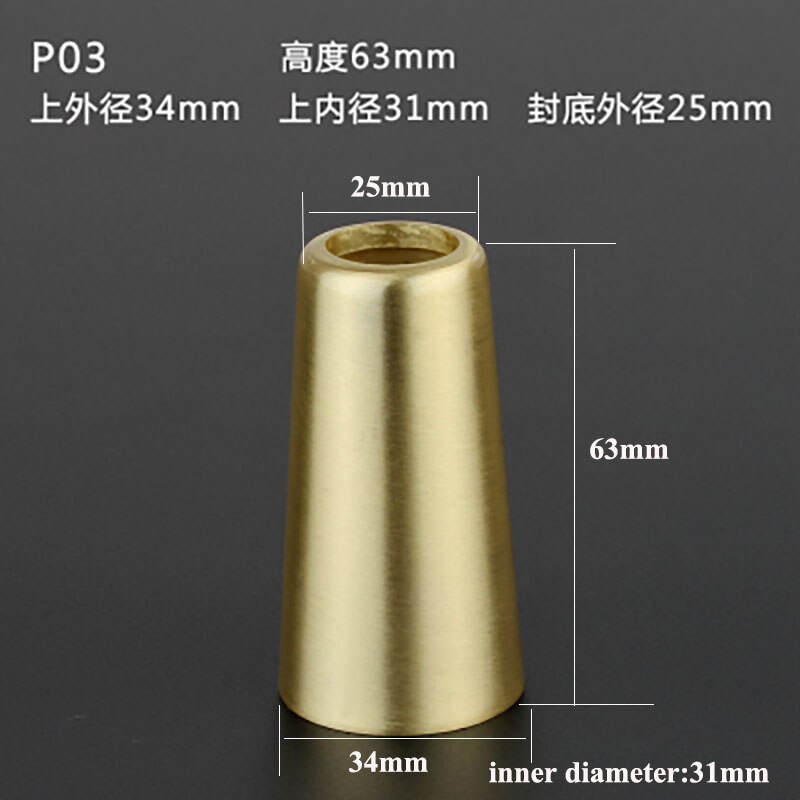 1 stück Gold Zink-legierung Kabinett Bein Abdeckung Durcheinander Farbe Stuhl füße Schutz Sofa Bein Rohr Metall Tasse Möbel Bein aderendhülsen: 34 25 63