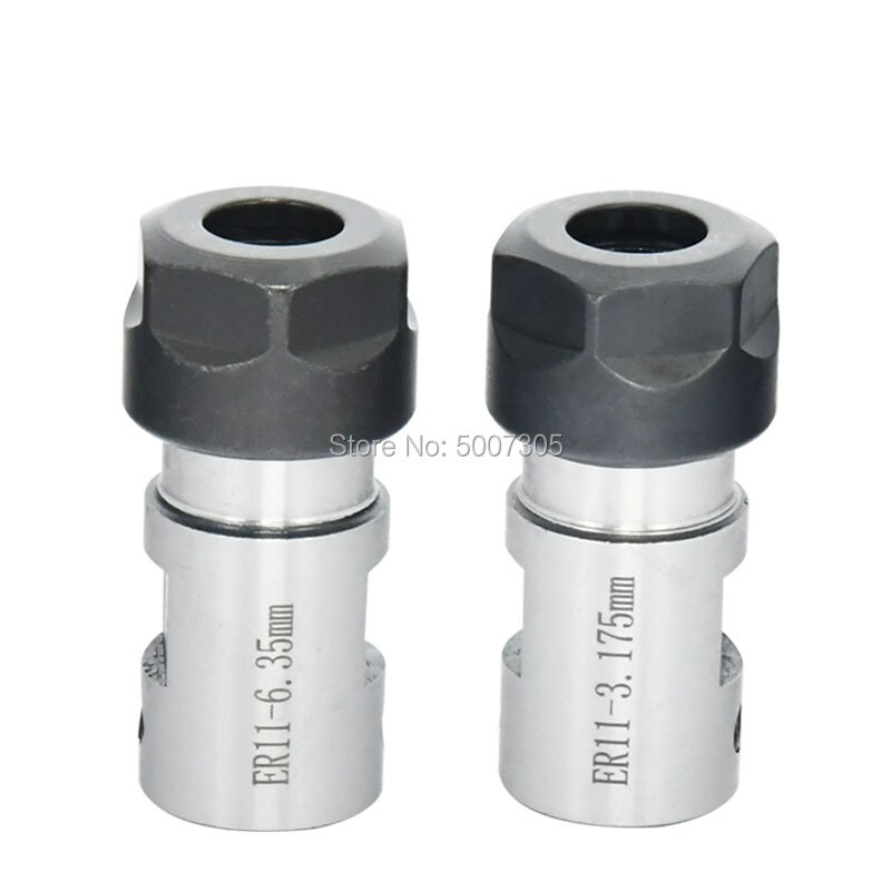 1Set C16 ER11 5Mm 6Mm 6.35Mm 7Mm 8Mm 10Mm Motor Shaft Spantang verlengstuk Spindel Spantang Draaibank Gereedschap + 2Pcs Collet 1/4 1/8