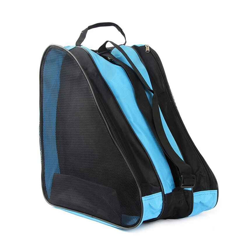 Gran capacidad esquí botas de nieve bolsa nueva invierno zapatos de patín bolsa portátil llevar bolso de hombro para patines deportivos Accesorios: blue