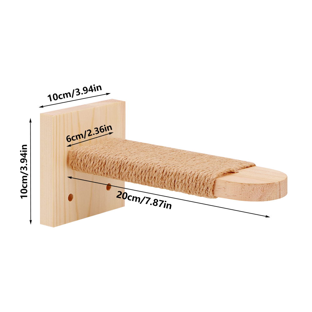 Cat climbing rope cat rack solid wood cat climbing rack sky-high rope large cat rope ladder wall-mounted cat jumping platform: Blue