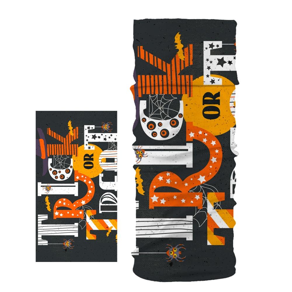 Bat Pumpkin Halloween Pattern Head/Face/Mask Neck Bandana Scarf Dual-use Magic Tube HeadScarf Cycling Sport Headwear Turban: G  7