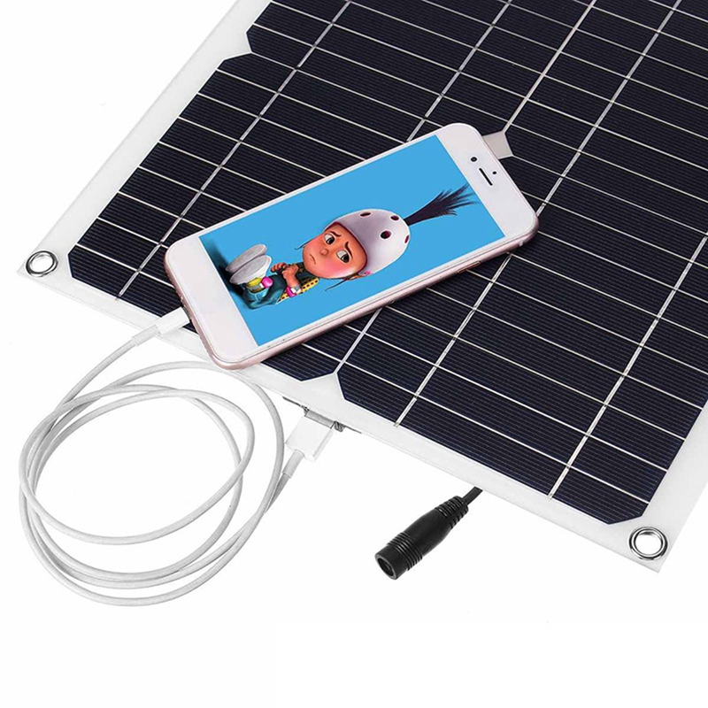 High Efficiency Solar Panel Portable 100W12V5V Mobile Phone QC3.0, Flexible Solar Panel Car Outdoor Emergency Charging