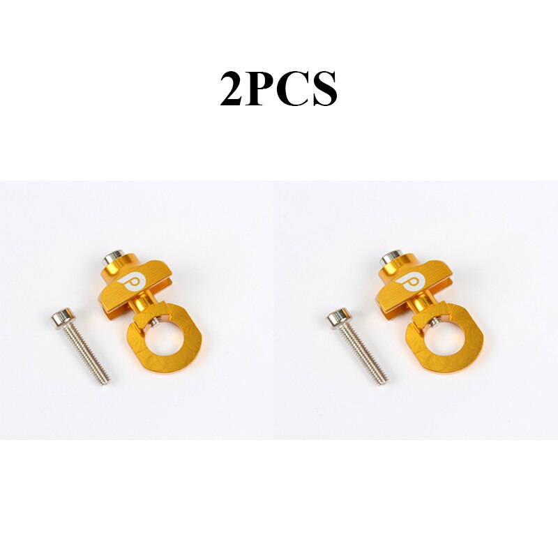 1/2pc Bicycle Chain Adjuster Tensioner Fastener Aluminum Alloy Bolt for BMX Fixie Bike Single Speed Bicycle Bolt Screw Bike Part: 2pc gold