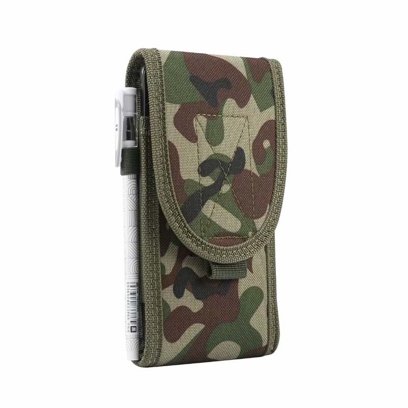 Universal Phone Case Pouch Belt Holster Leather Cover for Iphone Samsung Nylon Durable Mobile Phone Bag 4.0 Inch - 6.7 Inch: 6.7 inch / T1