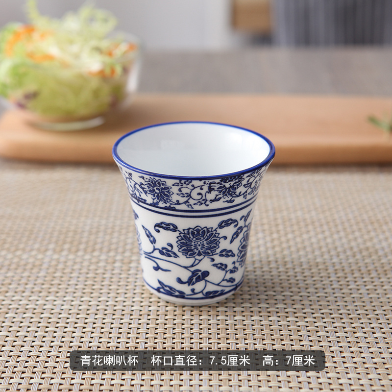 Chinesische Restaurant Geschirr Blau Und Weiß Kombination Hause Schüssel Erzähler Löffel Tasse Suppe Schüssel Geschmack Erzähler Essstäbchen Halfter: Lila