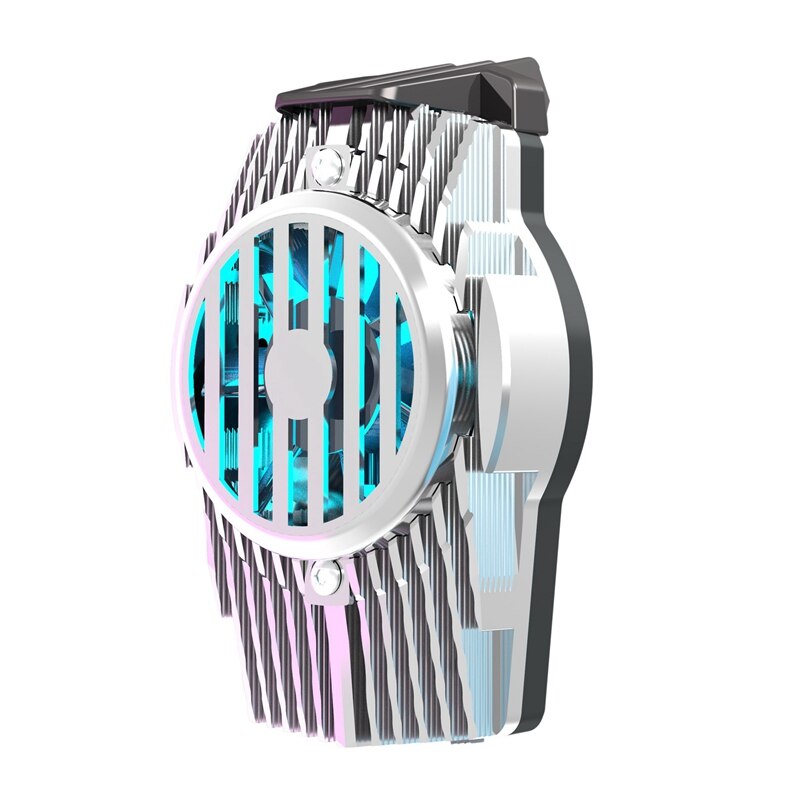 Mobile Phone Cooler Portable Mobile Phone Cooler With LED Suitable For 4.7 To 7.5 Inch Mobile Phone Type: SILVER