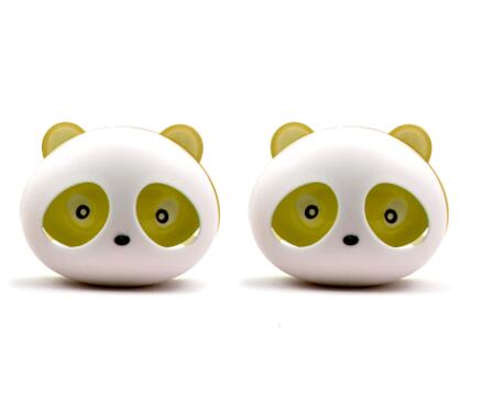 2 st biluttag parfym luftkonditionering ventil luftfräschare bilstyling söta panda ögon parfymer auto bilstyling gratis skepp: Brun