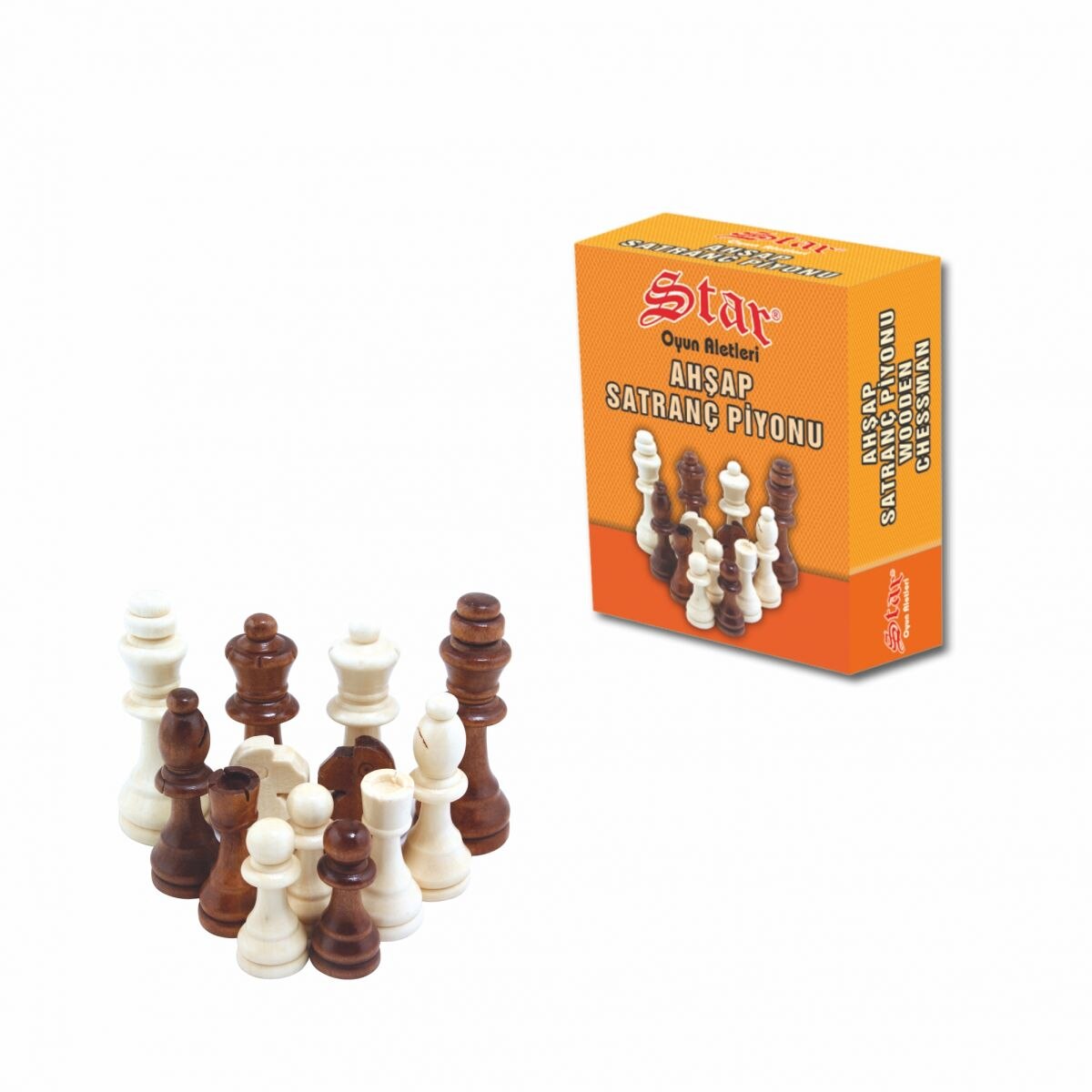 Chess Pawn Wood No:3 Best First Class Luxury Decorative Box Game
