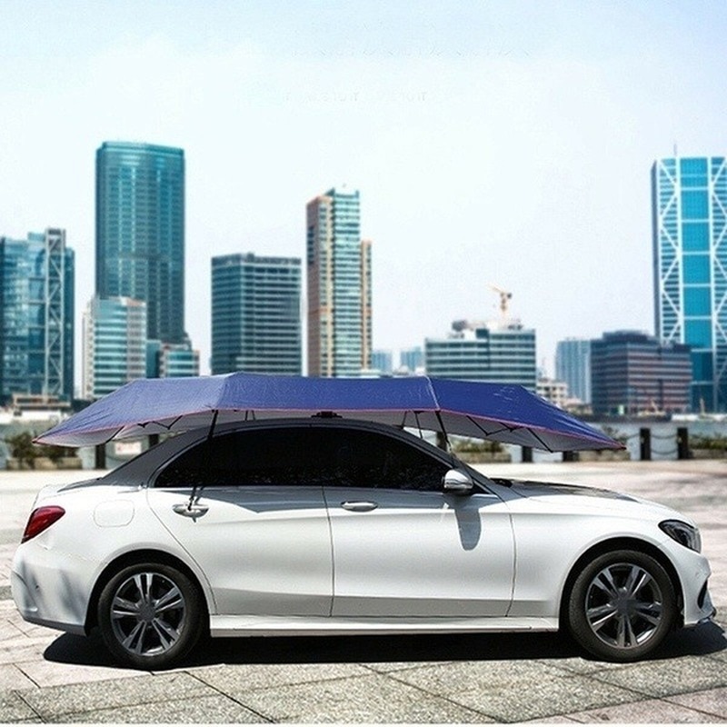 Faltbare Auto Sonnenschirm Wasserdicht Auto Schatten Abdeckung Auto Schutz Oxford Tuch UV Beständig Auto Zelt Dach Zubehör