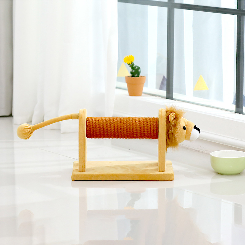 Cat Scratching Post for Cats Elephant Shaped Cat Scratcher Board with Sisal Bells for Protecting Cat Furniture Cat Toys Cat Tree