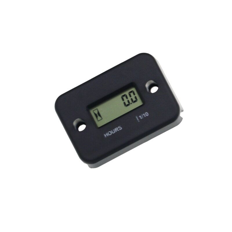 MoFlyeer Waterproof Digital Hour Meter LCD Display Portable Engine Gauge Hour Meter Motorcycle/Boat Engines Counter Hour Meter