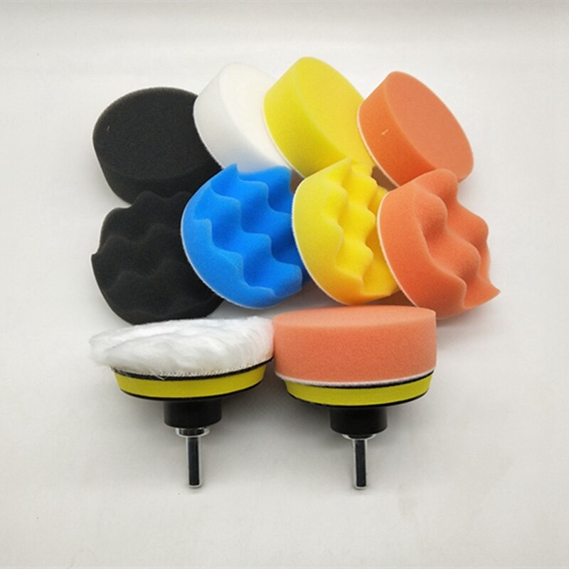 Self-adhesive Polishing Waxing Wool Wheel Wave Flat Sponge Wheel Automobile Polishing Disc Beauty Waxing Car Polishing Disc