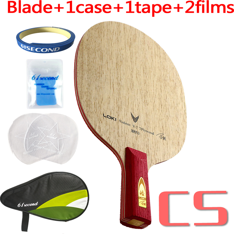 Wang Hao LOKI V7 CLCR 7 Holz Tischtennis Klinge/Klingeln pong klinge/tischtennis Schläger: CS mit HM Fall