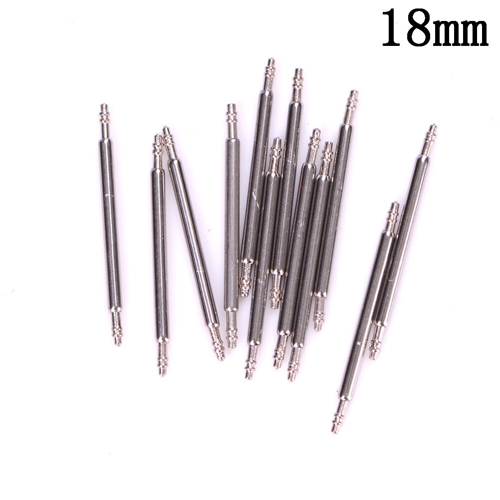 10 Pcs 8-22MM Stainless Steel Watch Band Strap Link Pins Watch Repair Set: 18mm