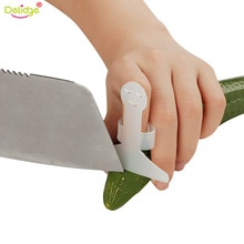 Delidge 3 stks/set Vinger Protector Plastic Verstelbare Finger Protector Keukenmes Snijden Bescherming Gereedschap