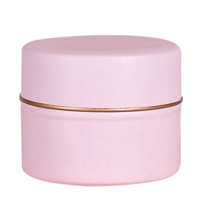 ♕s Small Tea Cans Round Tinplate Tea Cans Metal Tin Box Packaging Cans Flower Tea Cans Portable Tea Caddies: Pink