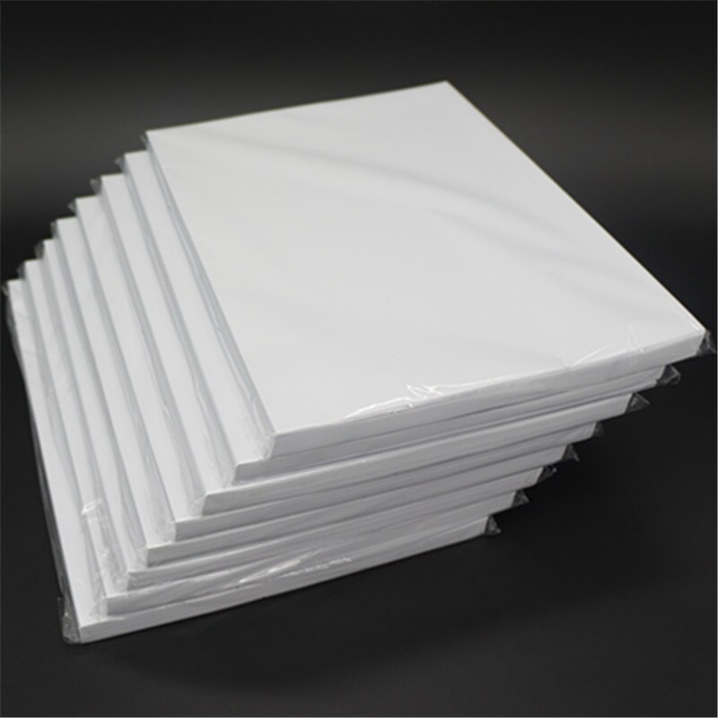 Tyndt papir 115g glanset fotopapir på den ene side  a4*100 ark til farveinkjetprinter