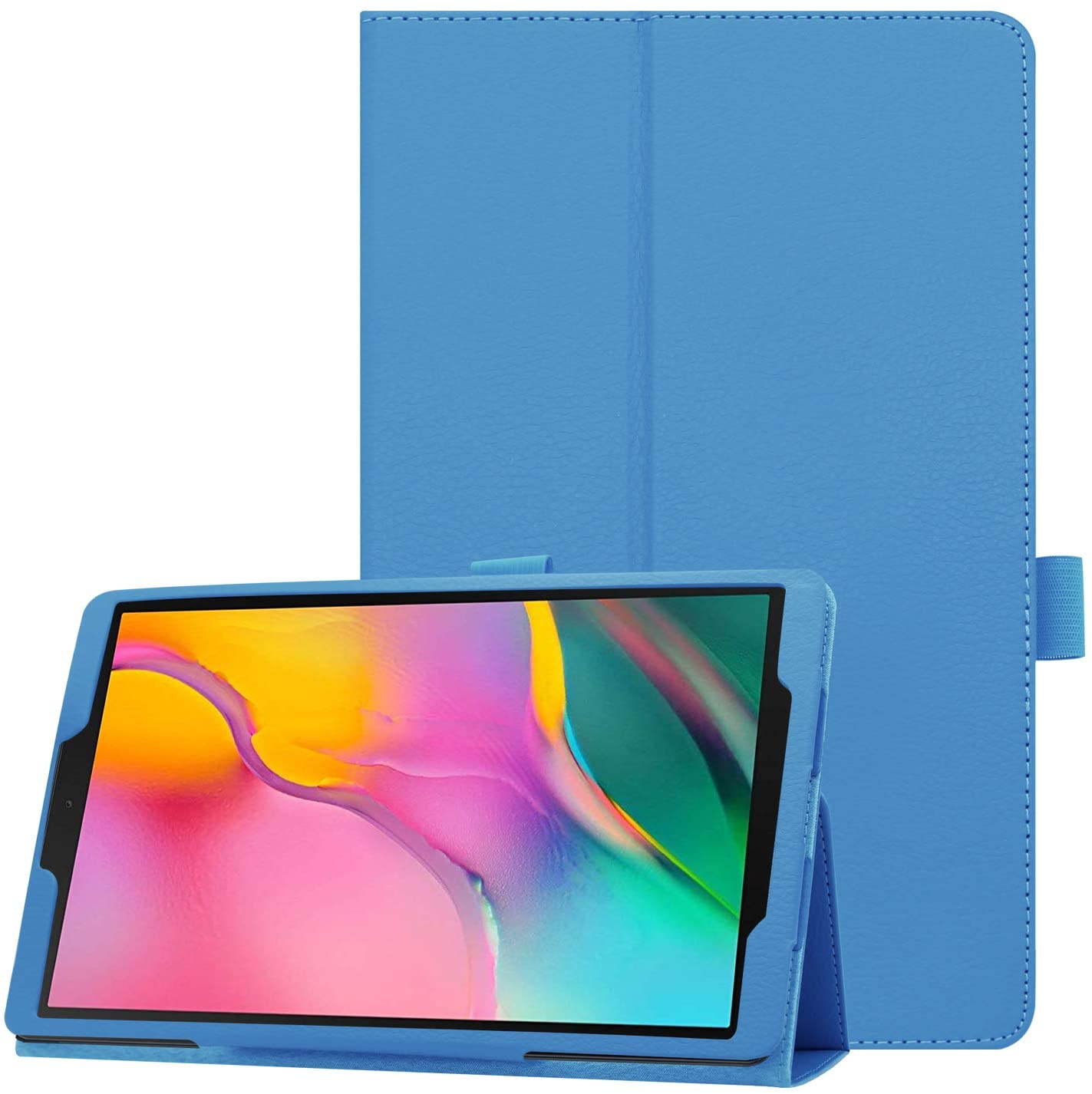 For Samsung Galaxy Tab A7 10.4 Case,Flip Leather Stand Tablet Cover for Samsung Galaxy Tab A7 10.4&quot;SM-T500 T505 T507 Case: sky blue