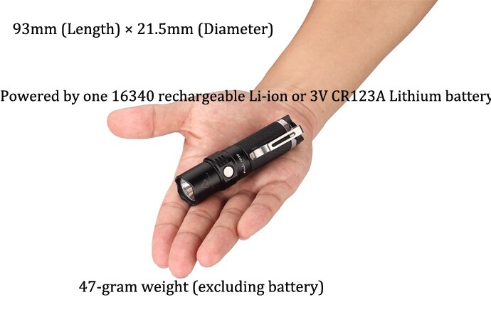 Edc Fenix PD25 XP-L 550 Lumen CR123A Of 16340 Batterij Grote-Heldere Led Zaklamp Draagbare Kamp Wandelen