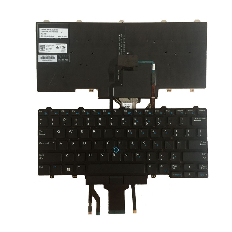Us Laptop Toetsenbord Voor Dell Latitude E7250 E5450 E7470 7250 E7450 Engels Layout Met Backlit Keyboar