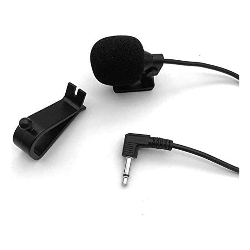 3.5mm Microphone External Mic Assembly for Car Vehicle Head Unit Bluetooth Enabled Stereo Radio GPS DVD