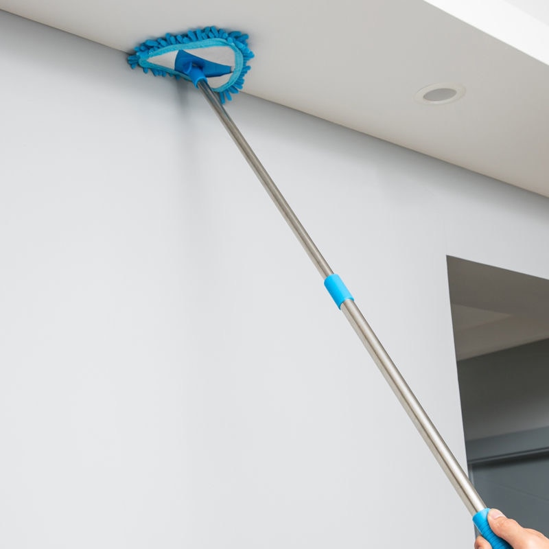 Intrekbare Chenille Mop Stof Vegen Muur En Plafond Tegels Draagbare Huishoudelijke Reiniging Glas Venster Vloer Lange Handvat Swabs