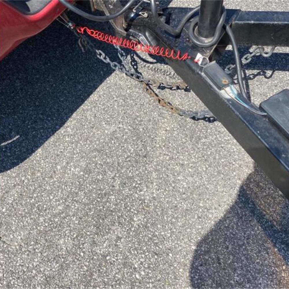 Zip Trailer Coiled Trailer Breakaway Cable Trailer Zip Coiled Breakaway Cable For Caravan Trailer (with 10*100mm Safety Buckle)