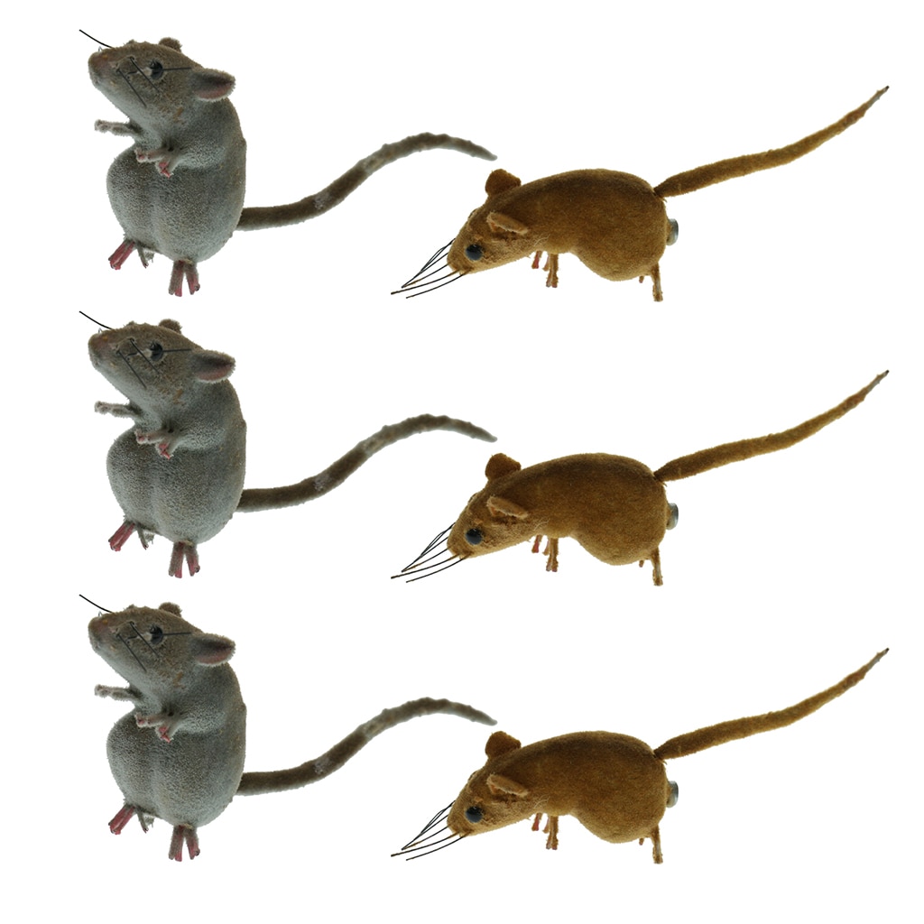 Pak Van 6 Vivid Muis Dier Magneet Toys Outdoor Tuin Gazon Boom Decor Bloempot Miniatuur Craft