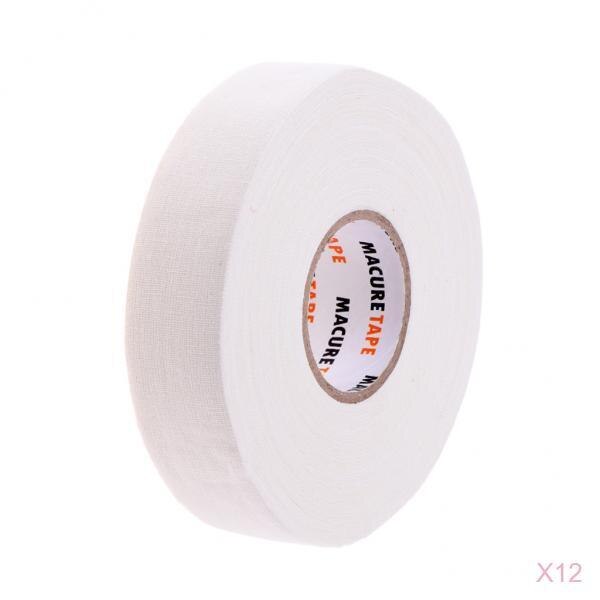 12 Roll Premium Cloth Hockey / Lacrosse Stick Tape Roll, 22.5m x 25mm