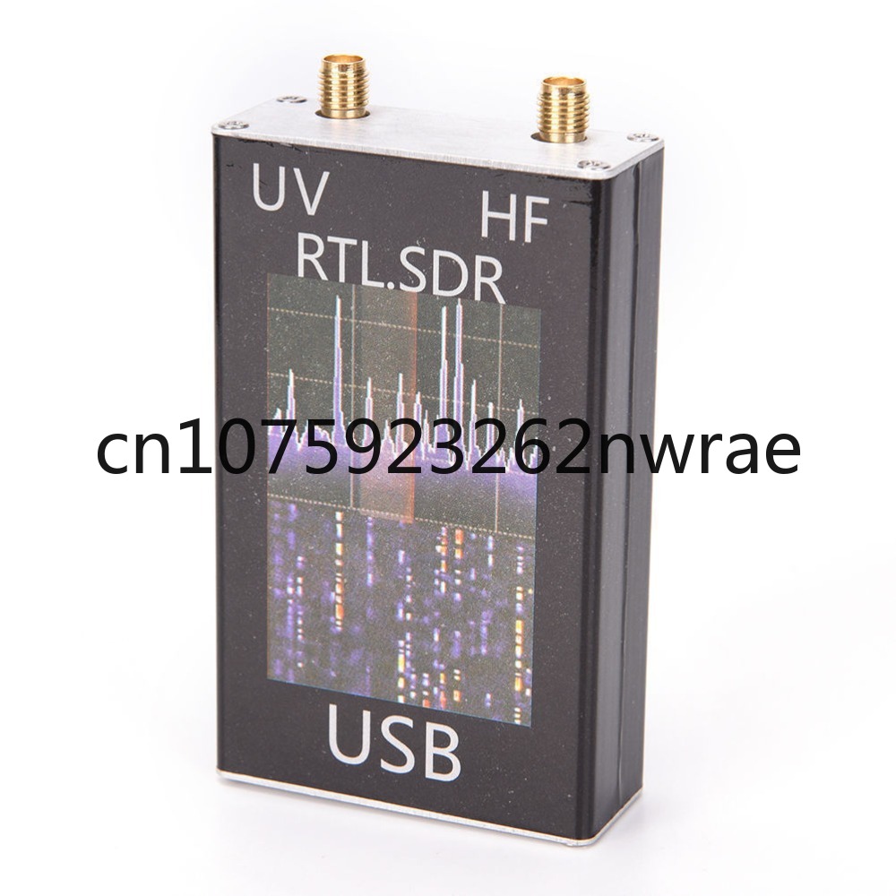 Ham Radio Ontvanger 100Khz-1.7Ghz Volledige Band Uv RTL-SDR Usb Tuner Ontvanger Usb Dongle Met Rtl2832u R820t2 Ham Radio Rtl Sdr: Black