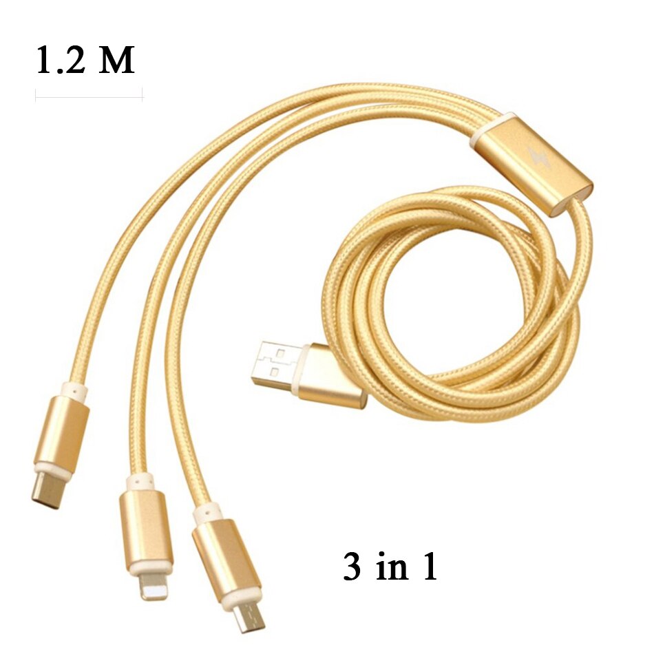 Voor Xiao Mi Mi 9 Mi 8 Xao Mi Mi A1 A2 Rode Mi Note 7 6 5 Dual Usb autolader Quick Lading QC3.0 Auto Mabile Telefoon 3.1A Snel Opladen: 3 in 1 cable