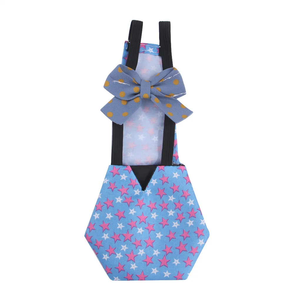 Fralda de frango à prova d'água, roupas para animais de estimação, pato, reutilizável, respirável, fantasia de aves, fraldas com decoração de laço para gansos, galinhas: XS / Azul