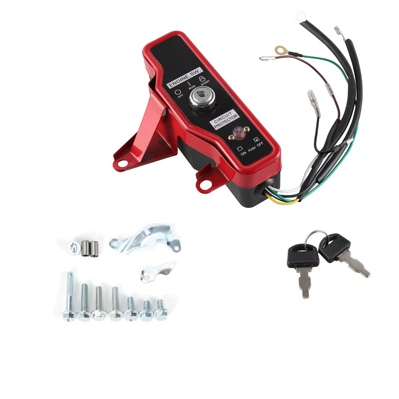Voor Honda GX160 5.5HP & GX200 6.5HP Hardware Kit Contactslot Box W/Toetsen