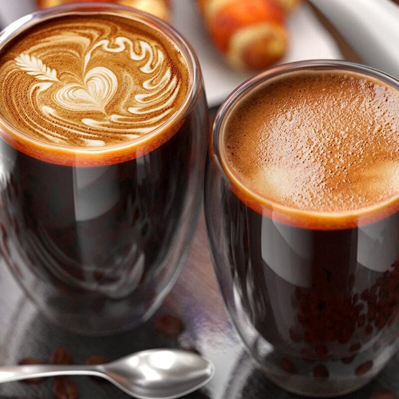 Double Wall Heat Resistant Thermo Glass Cup Insulated Tea Coffee Water Mug Transparent Clear Drinking Glasses Drinkware