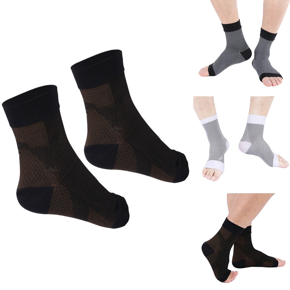Protección para esguinces calcetines deportivos de presión de tobillo protección de tobillo de fibra de cobre calcetines protectores de tobillo mangas de compresión