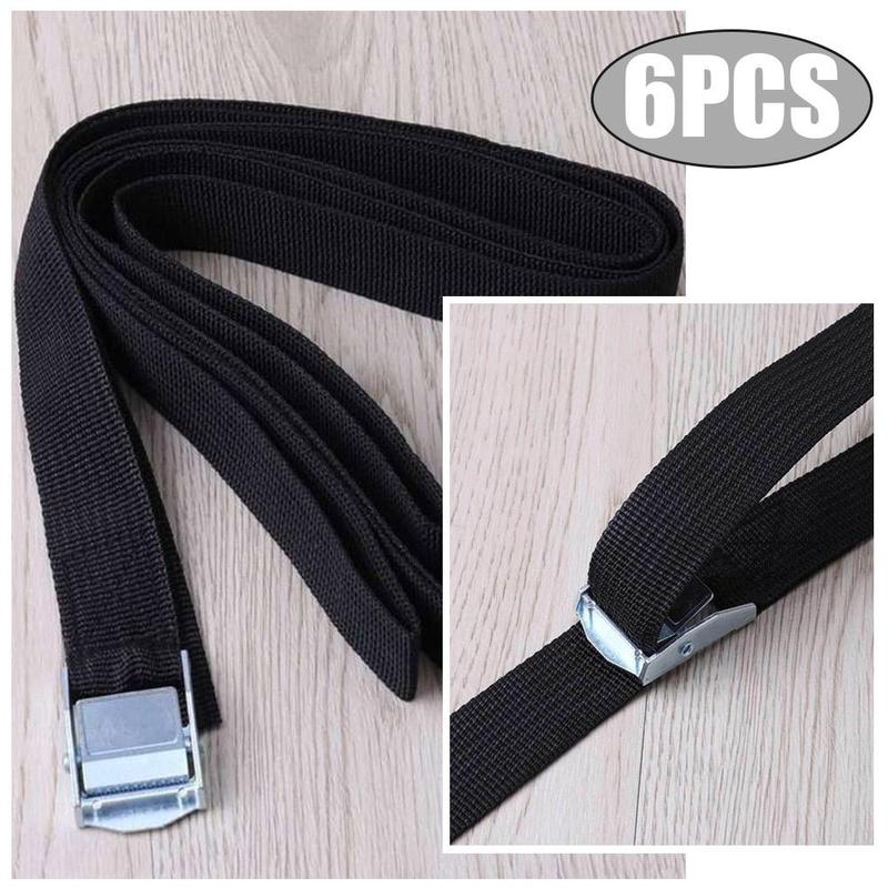 Factory direct black car cargo straps, logistics pallet press buckle tensioner, alloy galvanized straps U6N1