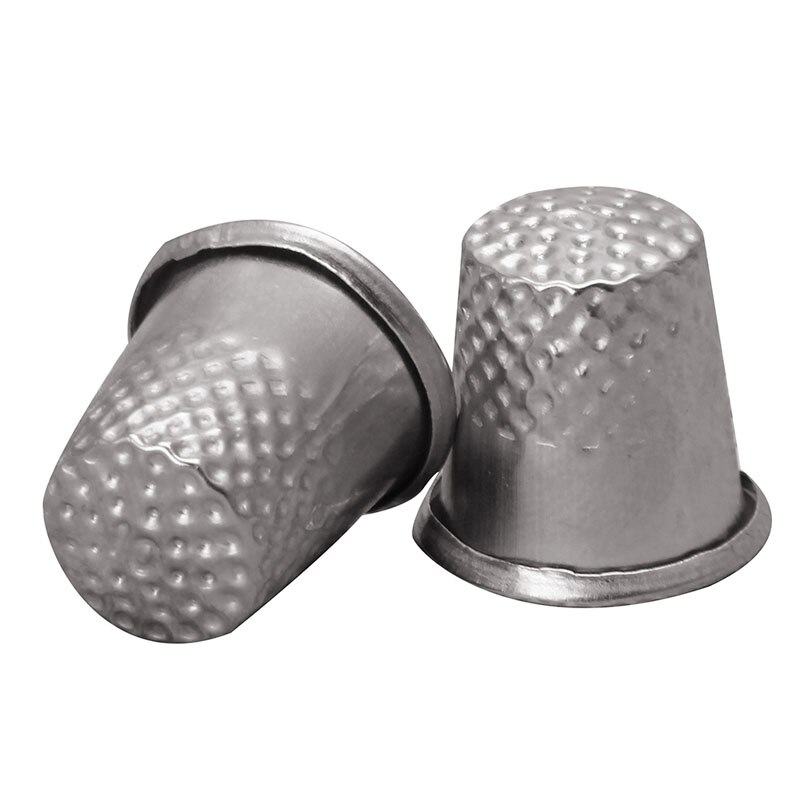 10 X Metalen Vingerhoeden-Vinger Naaien Grip Shield Protector Voor Pin Naald
