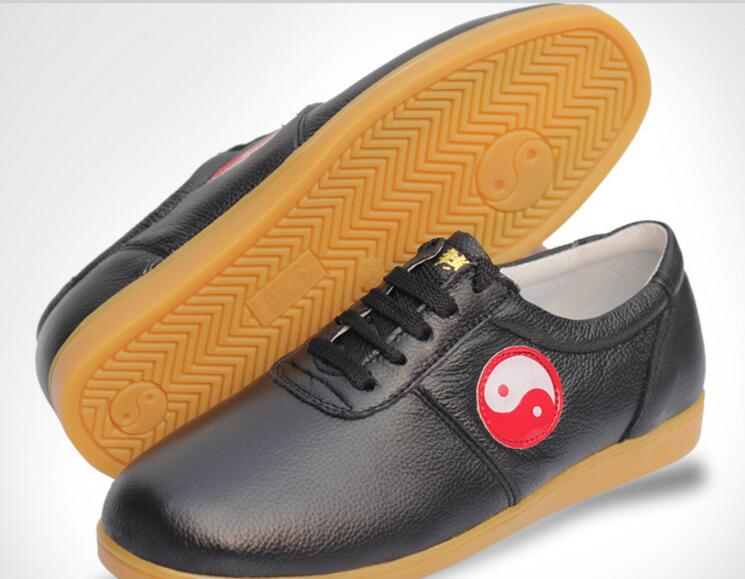 Tai Chi weiche leder schuhe Dichotomanthes ende von frühling sommer frauen Taiji Kung-Fu schuhe schuhe männlichen martialisch leder schuhe Weibliche: Schwarz