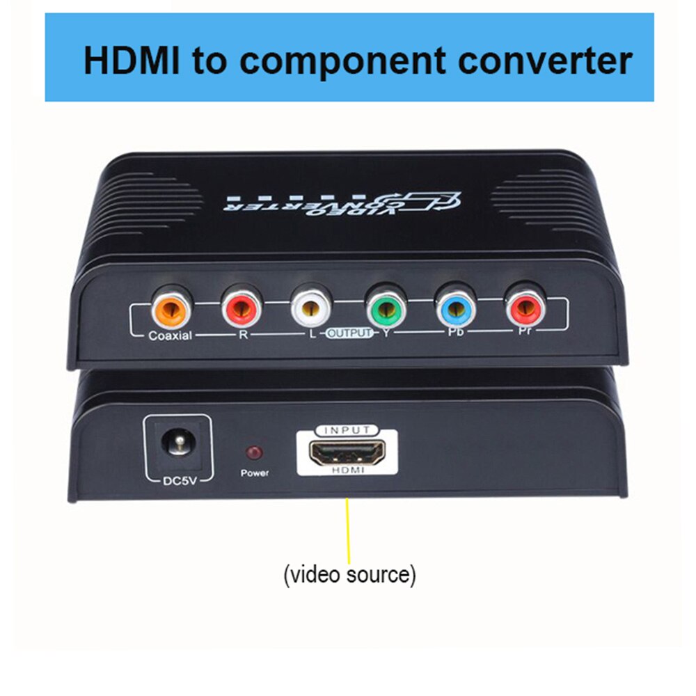 Ypbpr komponent til hdmi konverter kabel hdmi til rgb komponent video konverter til wii  ps4 xbox dvd hdtv: Hdmi til ypbpr