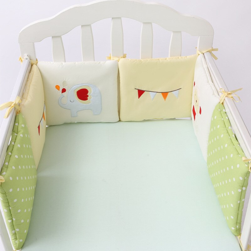 Parachoques infantil para bebé, parachoques blandos gruesos nórdicos para cuna, decoración para habitación de bebé, Protector de cuna para recien nacidos, juego de 6 uds.