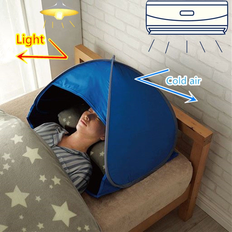 Appui-tête de couchage, masque pour les yeux, tente, pare-soleil, pare-vent, hydratant, déflecteur de climatisation, Portable, pliable, pour la plage
