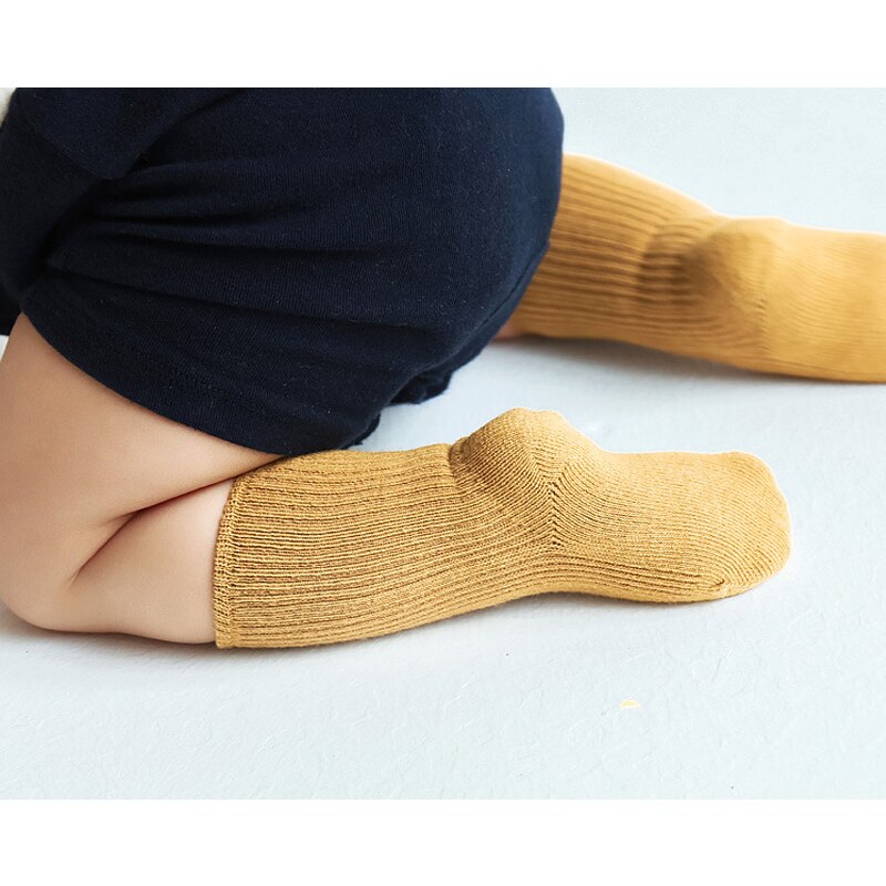 Einfarbig Baby Socken 6 Paare 2022 Frühling Kleinkind Junge Mitte Rohr Socken Sommer Atmungs Neugeborenen Mädchen Baumwolle Socke Zubehör