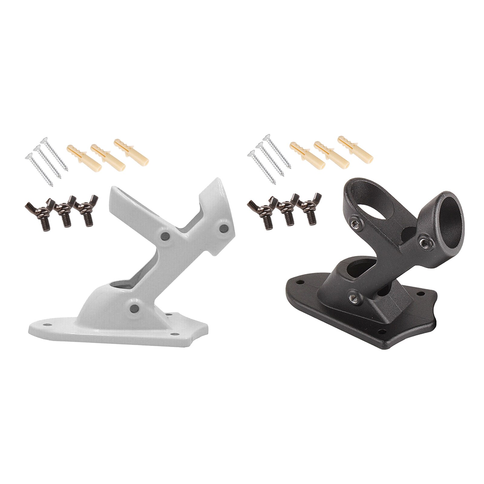 Flagpole Wall Mount 2 Position Angle Flag Pole Holder Mounting Flagpole Holder Base Aluminium Wall Mount Bracket Flagpole