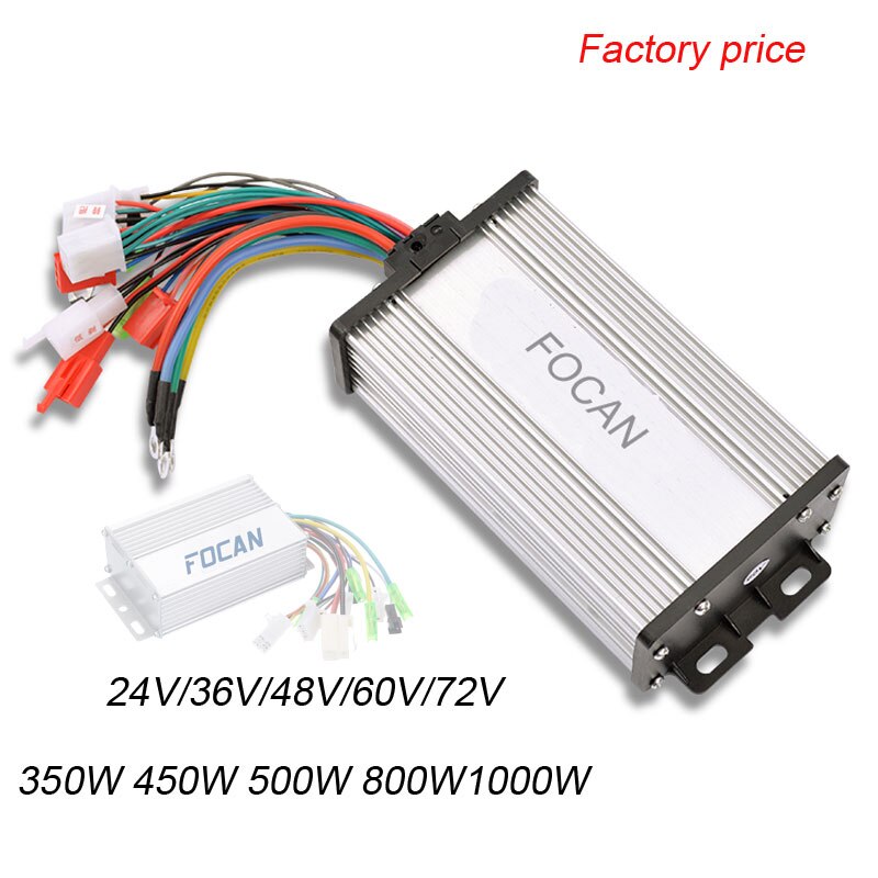 FOCAN 36 V/48 V 500 W/600 W 30Amax BLDC Motor Controller Elektrische Fiets Driewieler Dual modus Sensor/Sensorless Controller
