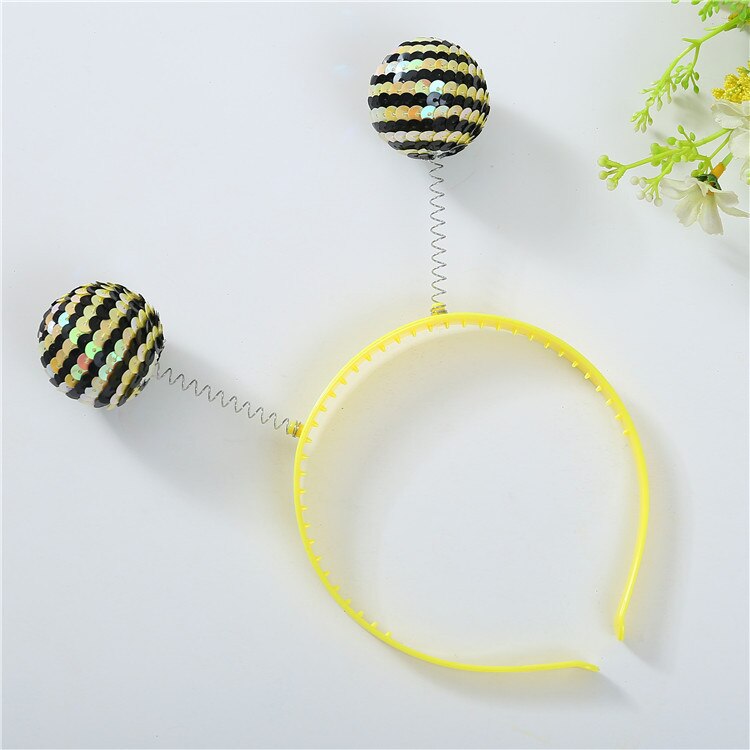 UFO Monster Insekten Alien Haarband Runde Ball Haar Band Phantasie Kleid Bee Antenne Stirnband Kostüm Weihnachten Rolle Spielen
