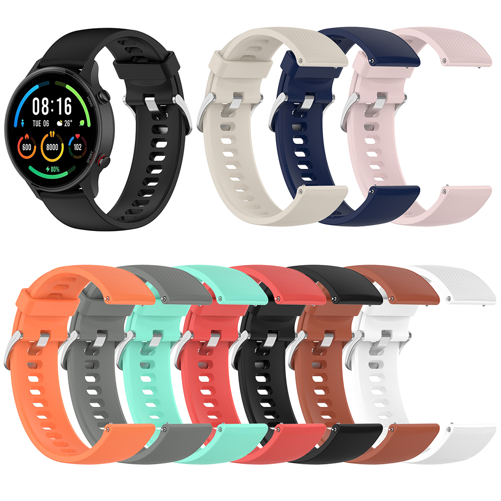22mm blød silikone urrem til xiaomi mi watch color sportsurrem armbånd til xiaomi watch  s1 pro /s1 active /s2/ color 2