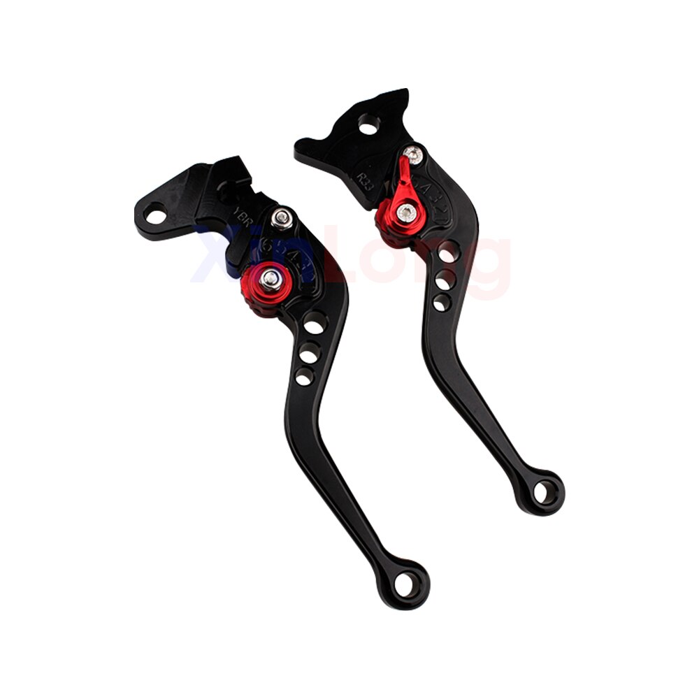 Motocykl CNC regulowane dźwignie hamulcowe sprzęgła robić Yamaha DT 125 125odnośnie 125R 125RL 125LC 125R 125RR 125X DTR 125 DTX 125 1985-2007: czarny-czerwony